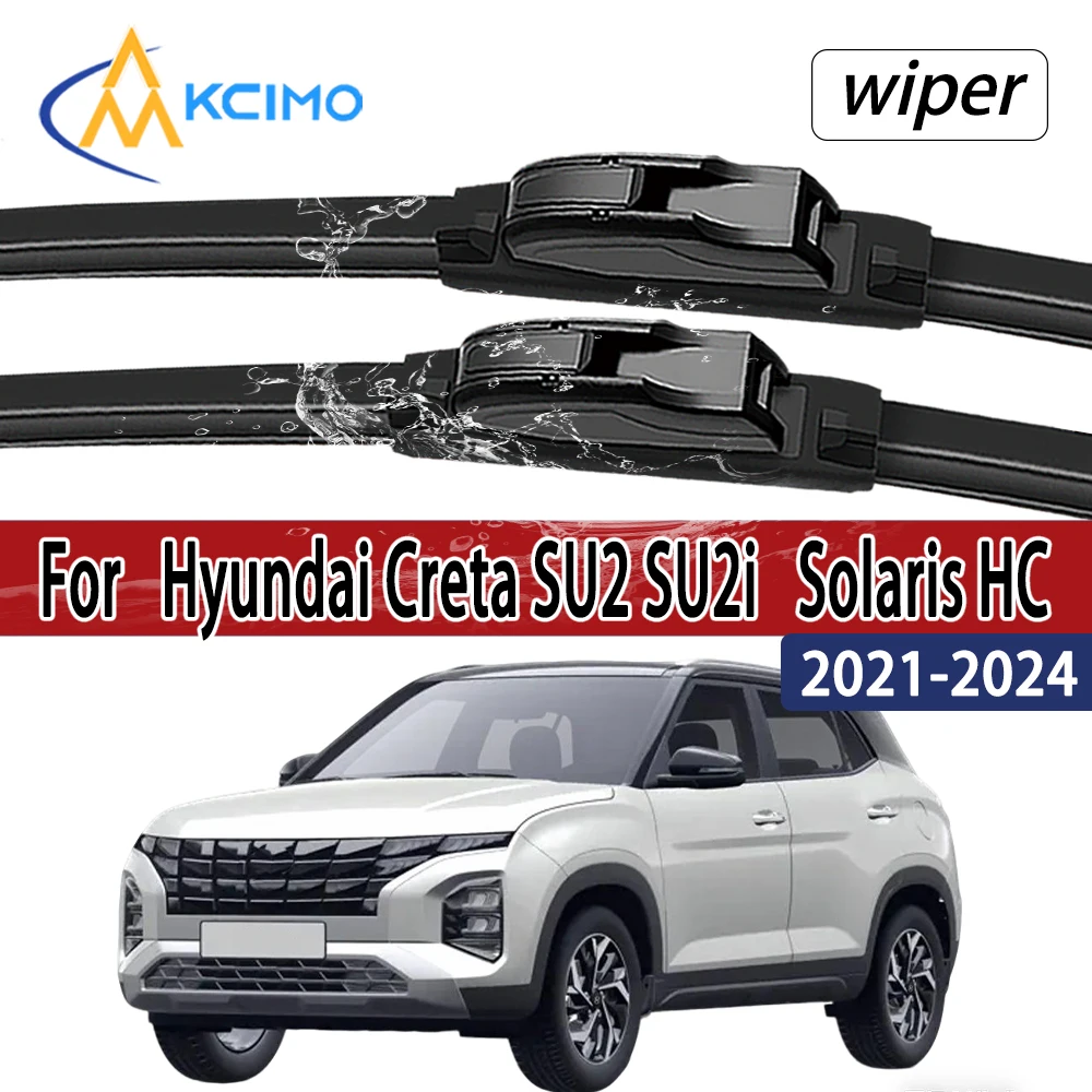 Для Hyundai Creta SU2 SU2i 2021-2024 2023 2022 Solaris HC щетки стеклоочистителя переднего стекла 2 шт. аксессуары для окон ветрового стекла
Для Hyundai Creta SU2 SU2i 2021-2024 2023 2022 Solaris HC щетки стеклоочистителя переднего стекла 2 шт. аксессуары для окон ветрового стекла