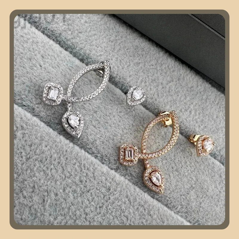 AB Style Asymmetrical Earrings High-Quality Craftsmanship Fully Diamond-Studded Heart-Shaped Fresh And Sweet For Women
AB Style Asymmetrical Earrings High-Quality Craftsmanship Fully Diamond-Studded Heart-Shaped Fresh And Sweet For Women