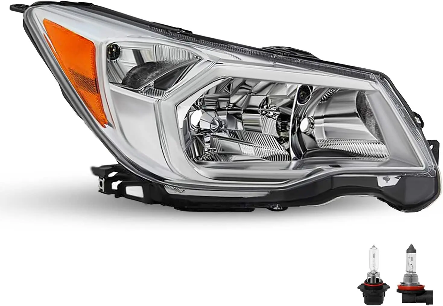 Halogen Headlight Assembly Replacement for 2014-2016 Subaru Forester Chrome Housing Amber Reflector Right Passenger Side (Bulbs
Halogen Headlight Assembly Replacement for 2014-2016 Subaru Forester Chrome Housing Amber Reflector Right Passenger Side (Bulbs