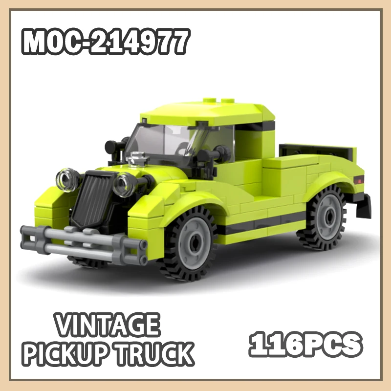 MOC-214977 Vintage Pickup Truck Building Block Model Brick Miniature DIY Beginner Small Particle Set Creative Gifts Boys 116PCS
MOC-214977 Vintage Pickup Truck Building Block Model Brick Miniature DIY Beginner Small Particle Set Creative Gifts Boys 116PCS