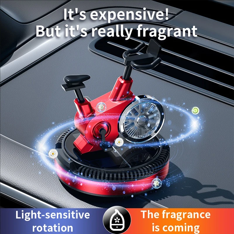 Solar energy Car air fresheners long lasting Spin bike Car perfume Smart Diffuser Fragrance Funny Car decorations accessories
Solar energy Car air fresheners long lasting Spin bike Car perfume Smart Diffuser Fragrance Funny Car decorations accessories