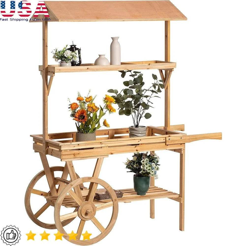 Large Wooden Rolling Bar Cart with 3 Tiers Shelves Home Storage Kitchen Serving Display Organizer on Wheels
Large Wooden Rolling Bar Cart with 3 Tiers Shelves Home Storage Kitchen Serving Display Organizer on Wheels