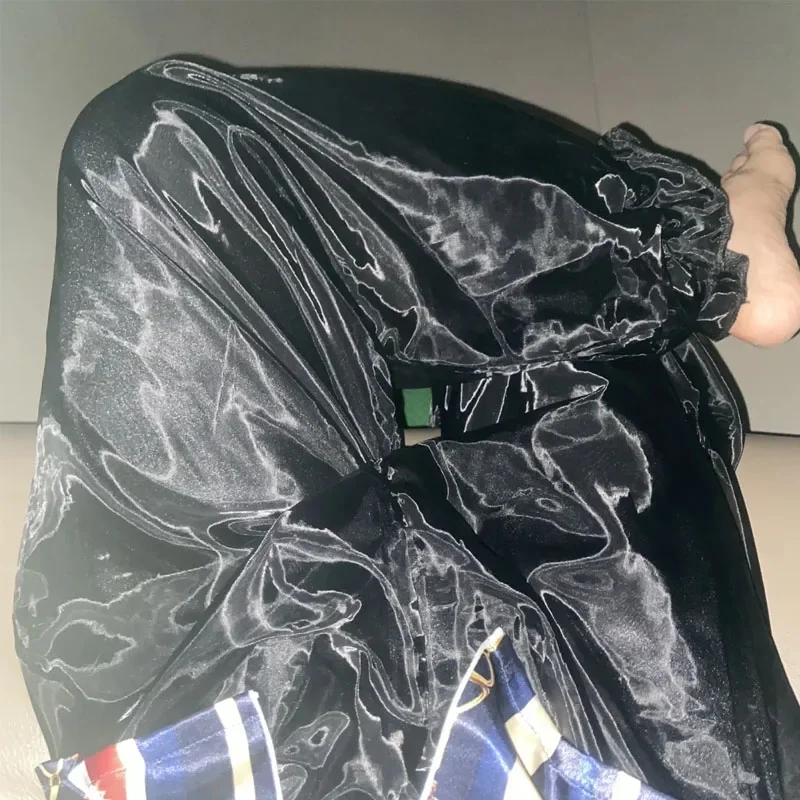 Glossy 2 layers mesh gauze pajamas pants Summer spring plus size sleeping bottoms lantern trousers for men and women
Glossy 2 layers mesh gauze pajamas pants Summer spring plus size sleeping bottoms lantern trousers for men and women