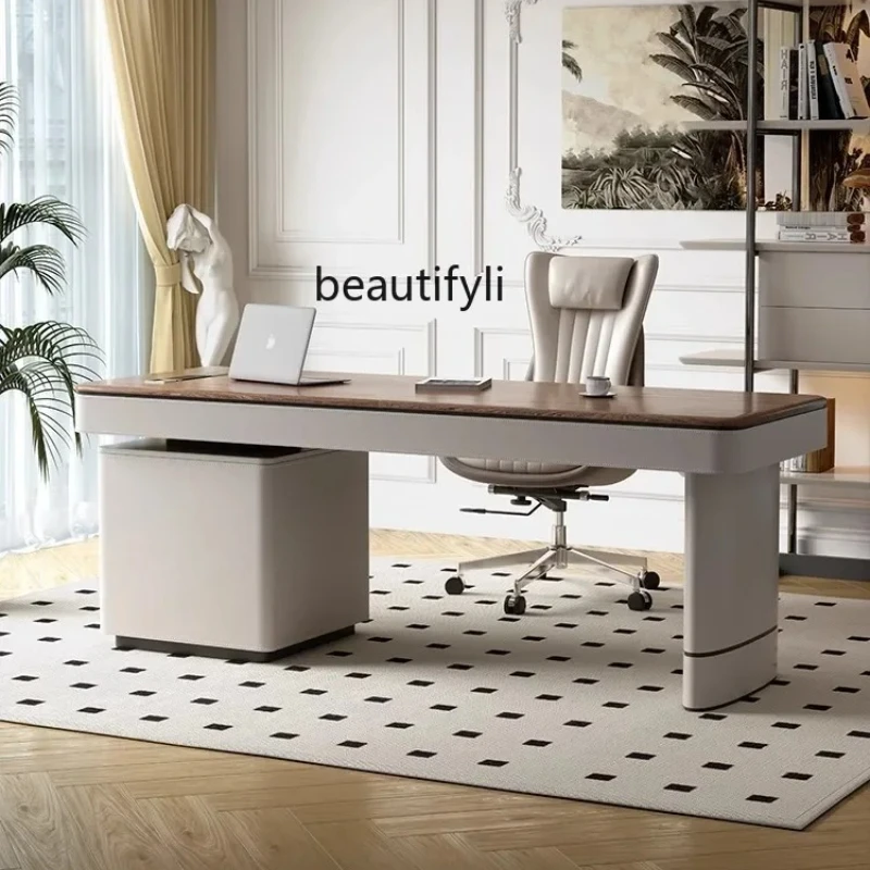 SS26 New Arrivals Retro Desk Light Luxury Italian Minimalist Computer Desk Boss Writing Desk S26
SS26 New Arrivals Retro Desk Light Luxury Italian Minimalist Computer Desk Boss Writing Desk S26
