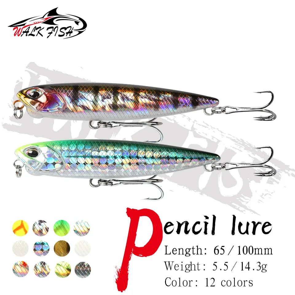 WALK FISH приманка для рыбной ловли, карандаш, плавающая приманка, приманка для рыбы, 5,5 г, 14,3 г, воблеры для троллинга, для щуки, рыбы, приманка, искусственная
WALK FISH приманка для рыбной ловли, карандаш, плавающая приманка, приманка для рыбы, 5,5 г, 14,3 г, воблеры для троллинга, для щуки, рыбы, приманка, искусственная