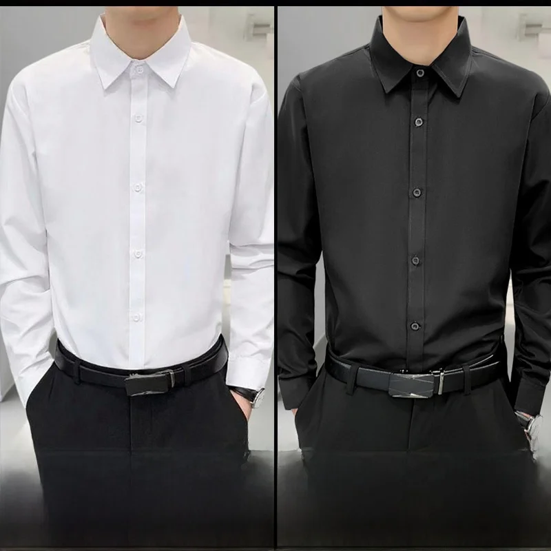 Men's Long Sleeve Wedding Shirt Formal Business Casual Anti-Wrinkle Wedding Groomsmen Shirt Polyester Fiber Non-Iron Treatment
Men's Long Sleeve Wedding Shirt Formal Business Casual Anti-Wrinkle Wedding Groomsmen Shirt Polyester Fiber Non-Iron Treatment