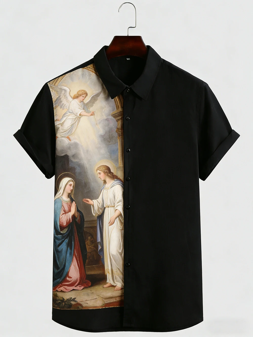 Men's Black and White Short Sleeve Shirt Easter Theme HD Pattern 3D Printed Shirt Prayer Outdoor Designer Men's Clothing for You
Men's Black and White Short Sleeve Shirt Easter Theme HD Pattern 3D Printed Shirt Prayer Outdoor Designer Men's Clothing for You