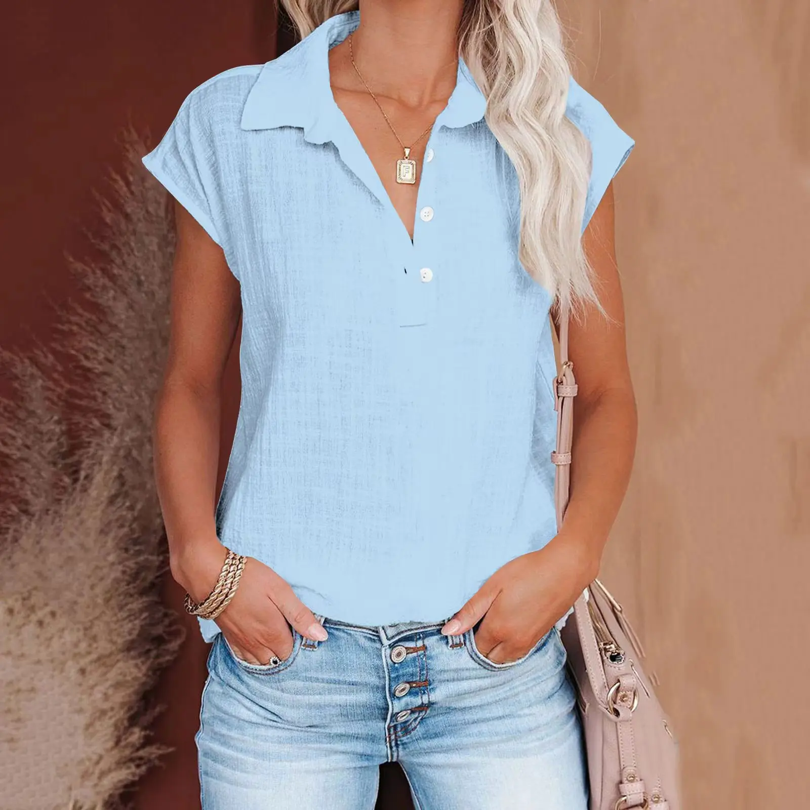 2025 Summer Women's Cotton Blouse Linen Shirt Short Sleeve Casual Loose Shirt S-5XL Camisa Blancas Para Mujeres Blusas Feminina
2025 Summer Women's Cotton Blouse Linen Shirt Short Sleeve Casual Loose Shirt S-5XL Camisa Blancas Para Mujeres Blusas Feminina