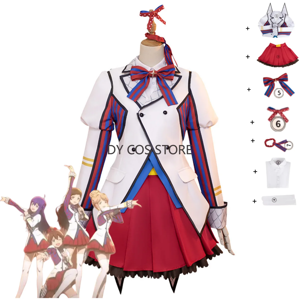 Игра IDOLM@STER MILLION LIVE! Могами Шизука FutureSpring Shiraishi Tsumugi Косплей Костюм Униформа для всех персонажей Юбка Костюм
Игра IDOLM@STER MILLION LIVE! Могами Шизука FutureSpring Shiraishi Tsumugi Косплей Костюм Униформа для всех персонажей Юбка Костюм