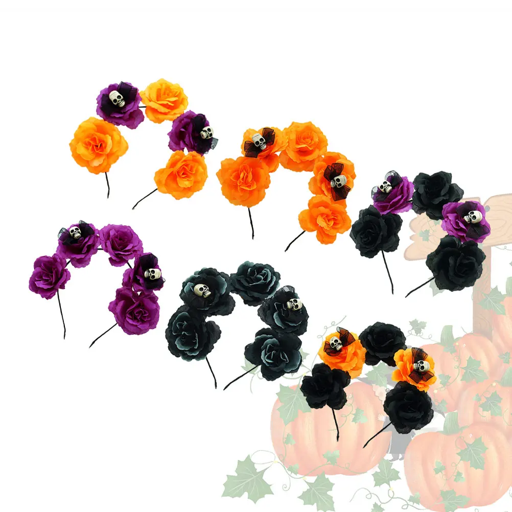 6pcs Skull Headband Halloween Hair Headdress Simulation Flower Costume Party Lightweight Chic Gift Women Carnival Beach
6pcs Skull Headband Halloween Hair Headdress Simulation Flower Costume Party Lightweight Chic Gift Women Carnival Beach