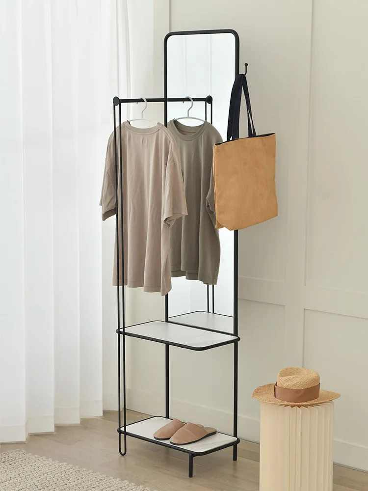 Iron Full-Length Mirror with Storage Function Removable Dressing Mirror with Roller Floor Hanger Clothes Full-Length Mirror
Iron Full-Length Mirror with Storage Function Removable Dressing Mirror with Roller Floor Hanger Clothes Full-Length Mirror