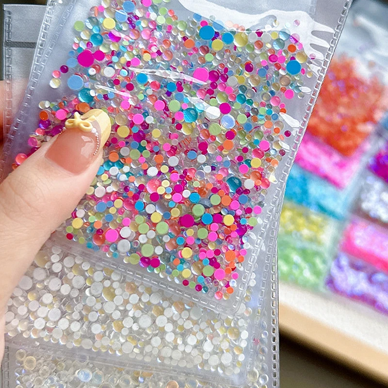 1440PCS/Pack Half Round 3D Nail Art Mermaid Beads Flat Back Rhinestone Accessories For Manicure Decor Nails Decoration Supplies
1440PCS/Pack Half Round 3D Nail Art Mermaid Beads Flat Back Rhinestone Accessories For Manicure Decor Nails Decoration Supplies