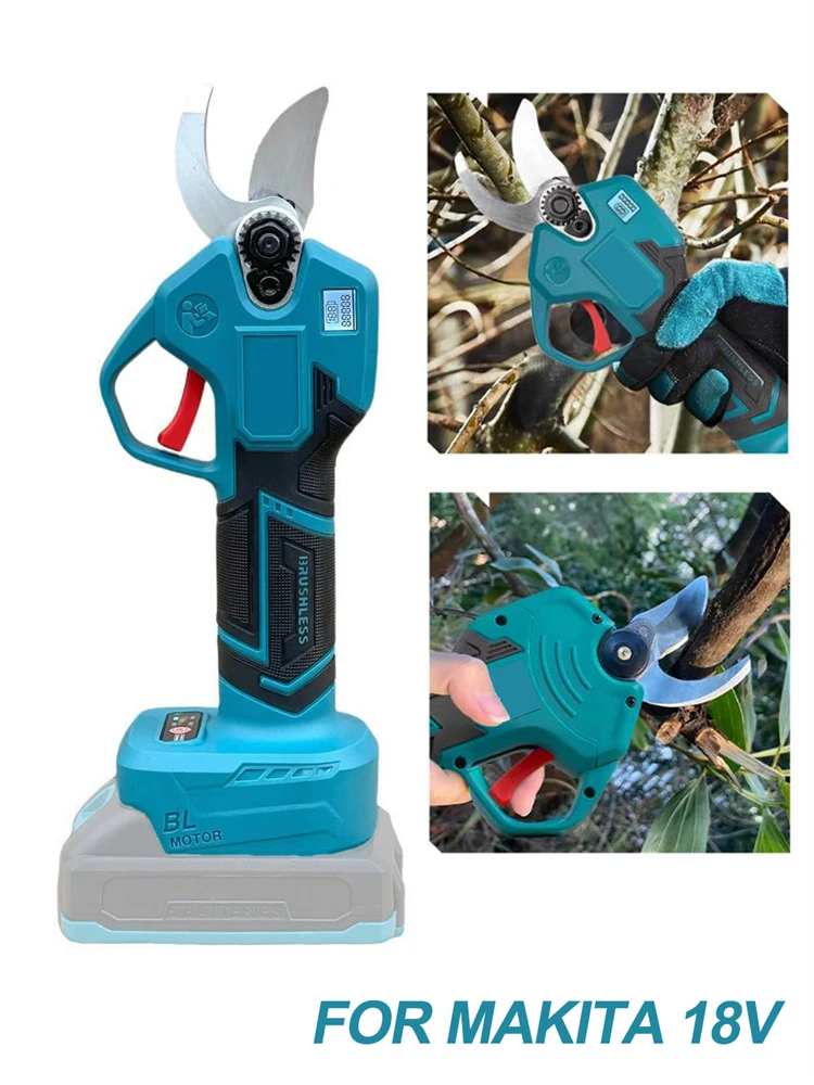 30mm 4 Gears Brushless Electric Pruner Shear Efficient Rechargeable Garden Beautify Power Tools For Makita 18V-21V Battery
30mm 4 Gears Brushless Electric Pruner Shear Efficient Rechargeable Garden Beautify Power Tools For Makita 18V-21V Battery