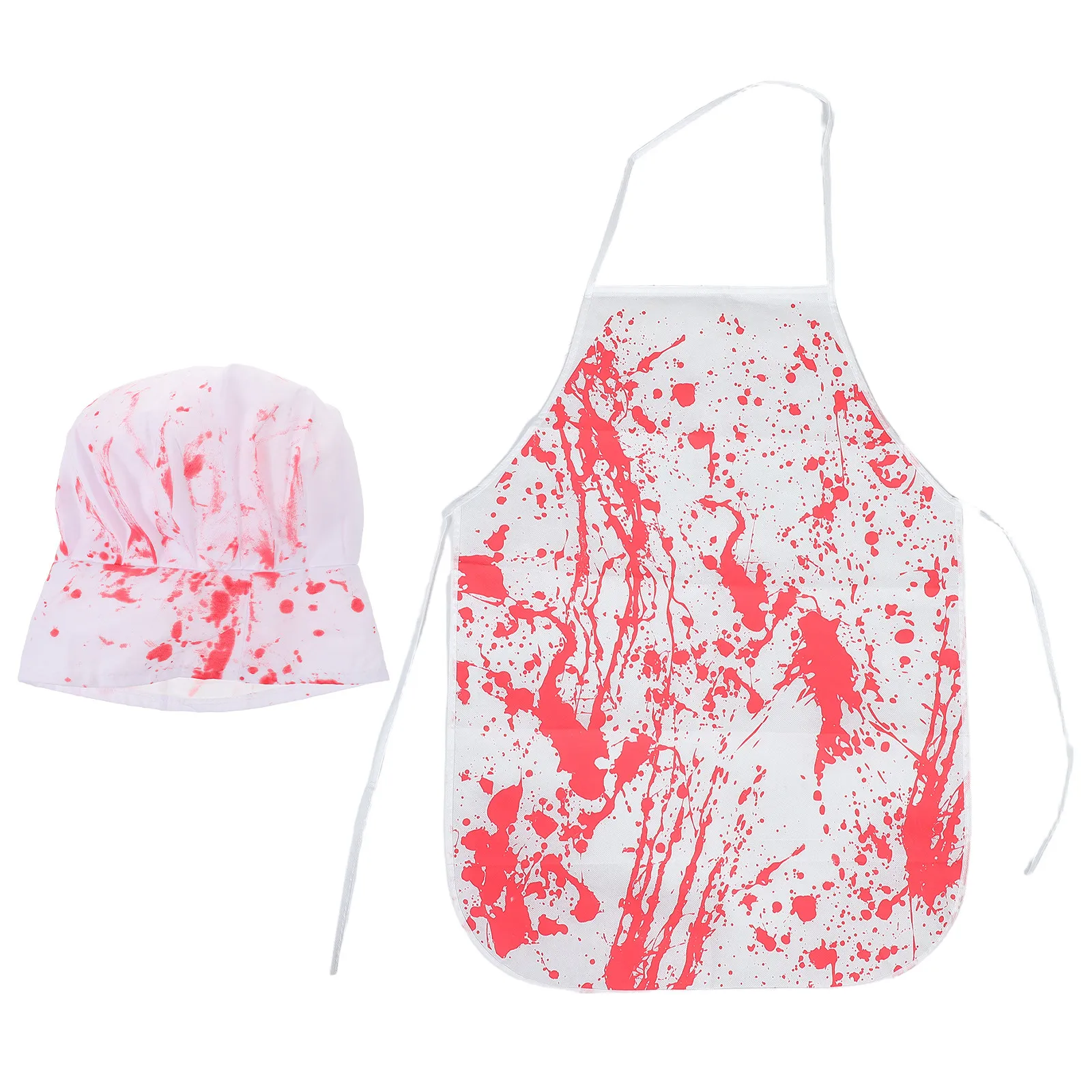 1Set Halloween Bloody Apron and Chef Hat Set Scary Zombie Costume Horror Cosplay Party Supplies Blood Splattered Chef Dress Up
1Set Halloween Bloody Apron and Chef Hat Set Scary Zombie Costume Horror Cosplay Party Supplies Blood Splattered Chef Dress Up