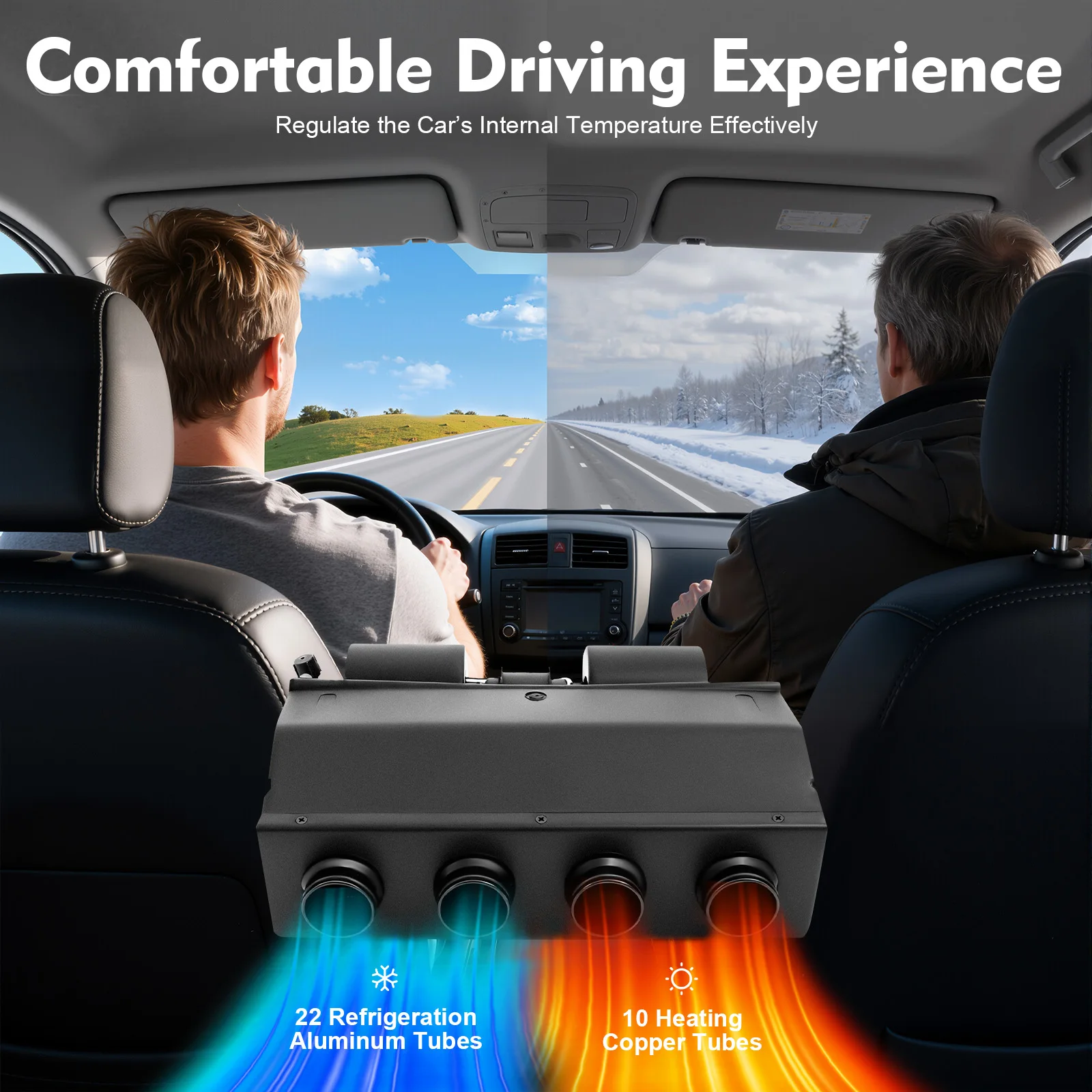 404 Air Conditioning Evaporator Heating and Cooling Integrated Four Holes 12V Universal Evaporator Assembly
404 Air Conditioning Evaporator Heating and Cooling Integrated Four Holes 12V Universal Evaporator Assembly