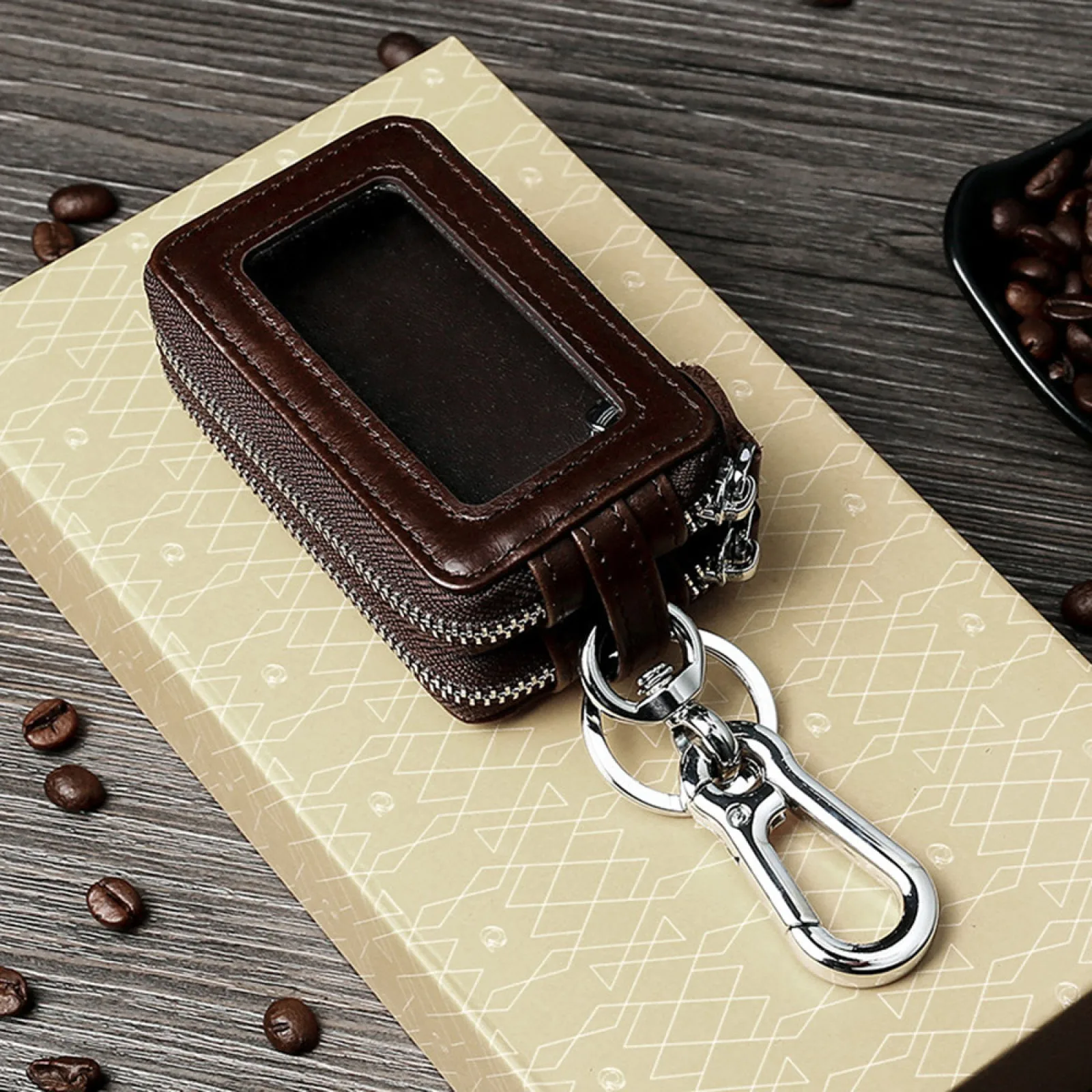 Car Key Case Double Layers Genuine Leather Car Key Holder Case Double Zipper Pouch Keychain Bag Keyring Wallet for Auto Key
Car Key Case Double Layers Genuine Leather Car Key Holder Case Double Zipper Pouch Keychain Bag Keyring Wallet for Auto Key