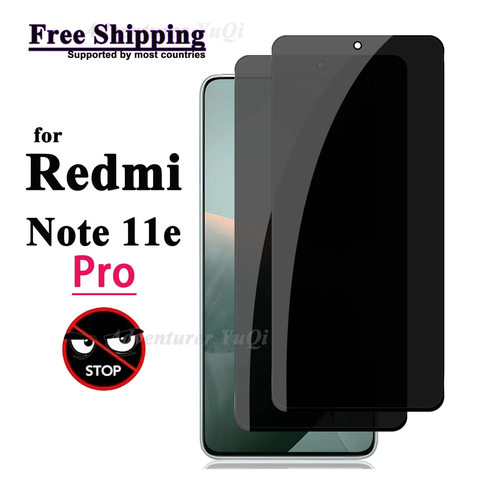 Anti Spy Screen Protector For Redmi Note 11e Pro, Tempered Glass Privacy Anti Peep Scratch 9H Case Friendly High Aluminum
Anti Spy Screen Protector For Redmi Note 11e Pro, Tempered Glass Privacy Anti Peep Scratch 9H Case Friendly High Aluminum
