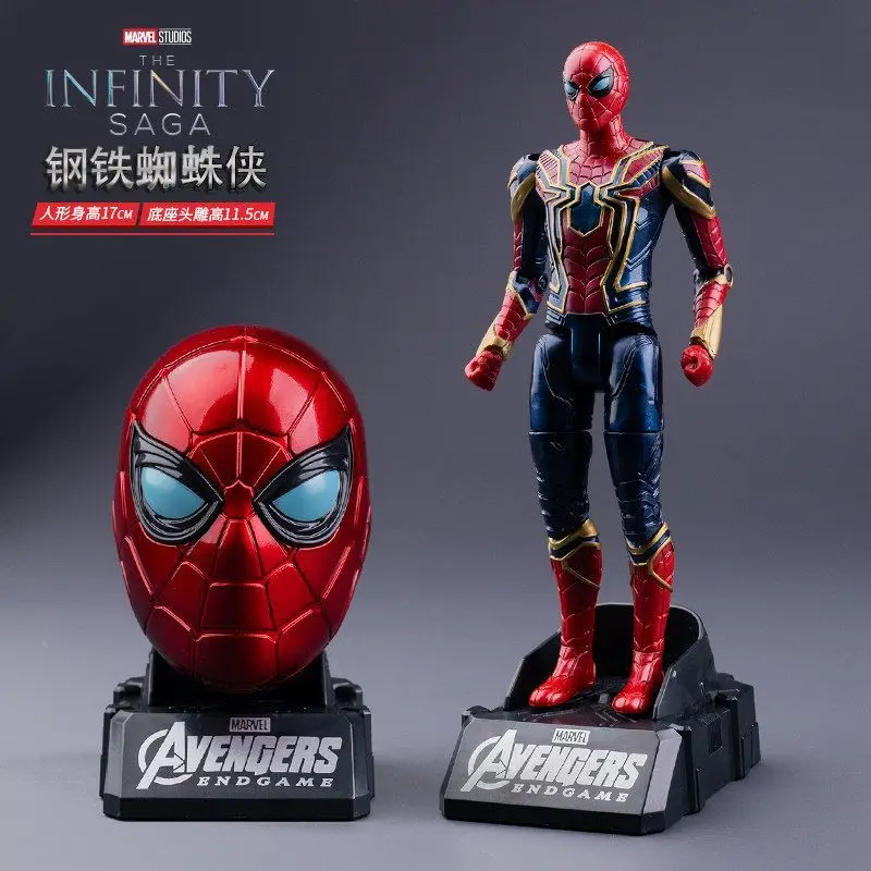 Avengers Genuine Spider Man Transformation Toy with Interchangeable Head Boy Iron Man with Base Movable Doll Figurine Gift
Avengers Genuine Spider Man Transformation Toy with Interchangeable Head Boy Iron Man with Base Movable Doll Figurine Gift