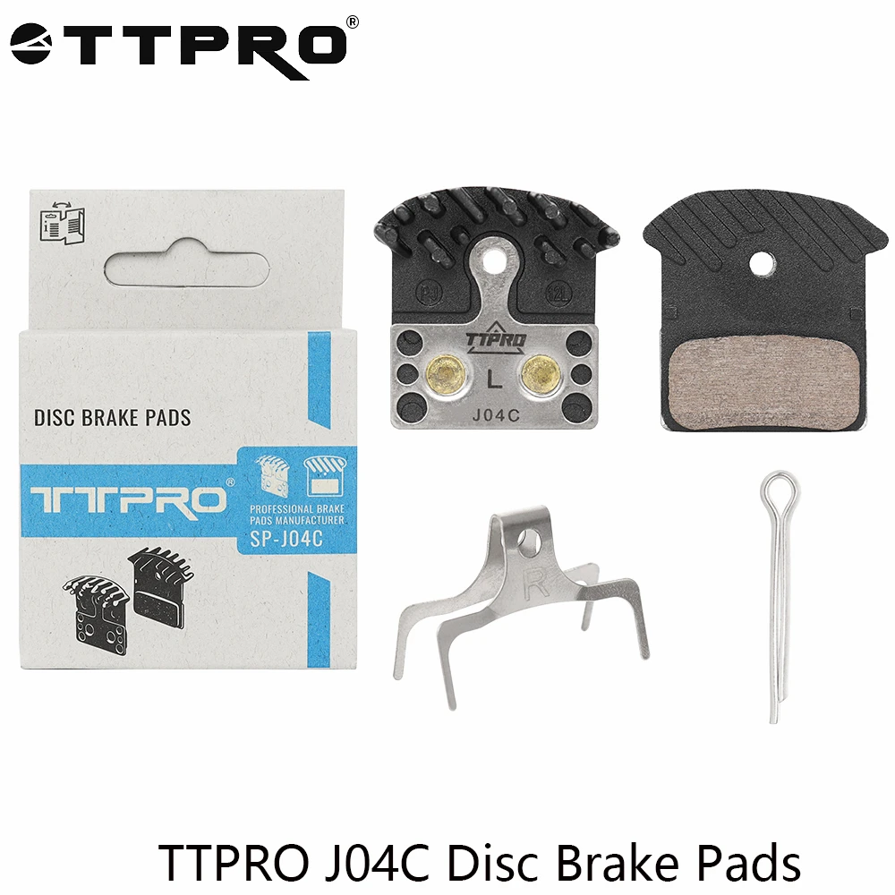 Металлические дисковые тормозные колодки TTPRO J04C с плавником для Deore XT BR-M6000 BR-M615 M7100 M8100 M8000 M9000 M9100, детали велосипедных тормозных колодок
Металлические дисковые тормозные колодки TTPRO J04C с плавником для Deore XT BR-M6000 BR-M615 M7100 M8100 M8000 M9000 M9100, детали велосипедных тормозных колодок 