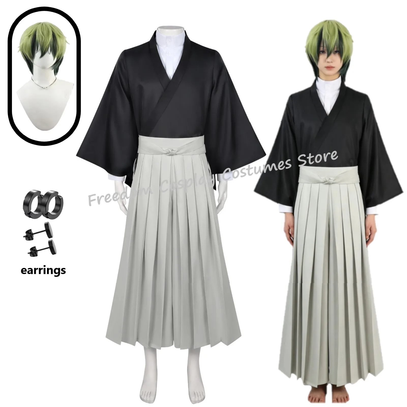 Unisex Anime Zenin Naoya Cosplay Costume Wig Kimono Jujutsu Uniform Outfit Earrings For Halloween Carnival Party Role Costume
Unisex Anime Zenin Naoya Cosplay Costume Wig Kimono Jujutsu Uniform Outfit Earrings For Halloween Carnival Party Role Costume