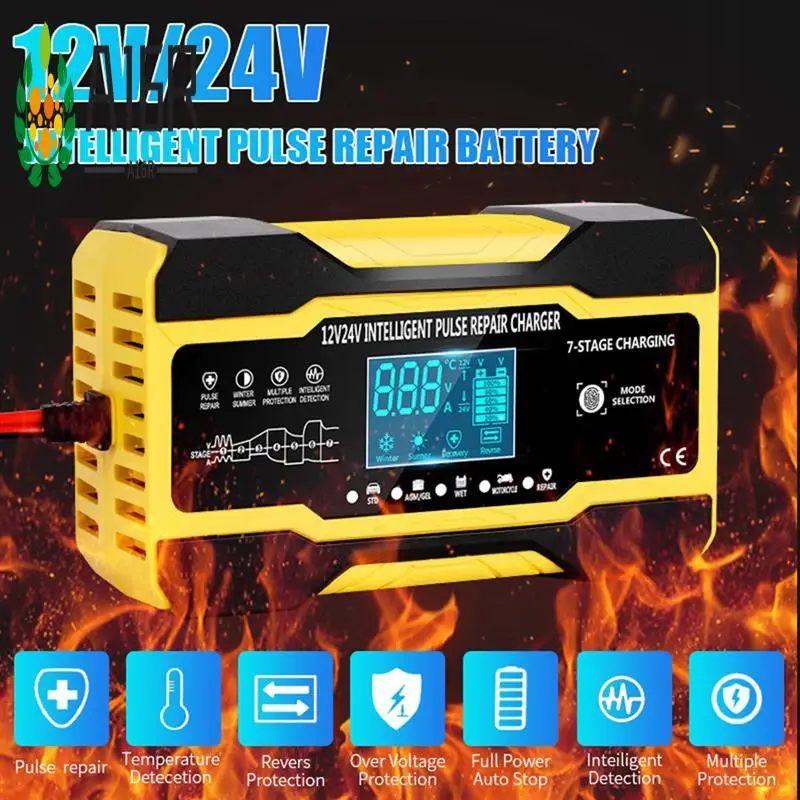 A16R-12V 24V полностью автоматическое интеллектуальное зарядное устройство 10Ah высокой мощности портативное автомобильное зарядное устройство для мотоцикла для зарядки аккумулятора прочное Великобритания
A16R-12V 24V полностью автоматическое интеллектуальное зарядное устройство 10Ah высокой мощности портативное автомобильное зарядное устройство для мотоцикла для зарядки аккумулятора прочное Великобритания