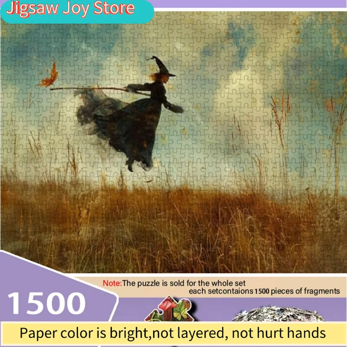 Пазл для взрослых - Черно-золотая ведьма, летающая на метле | Подарок на Рождество/День рождения, декор для дома, портативный картонный пазл
Пазл для взрослых - Черно-золотая ведьма, летающая на метле | Подарок на Рождество/День рождения, декор для дома, портативный картонный пазл