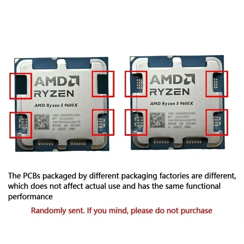 Premium AMD Loose CPU Ryzen 5 9600X R5 9600X,6 Cores 12 Threads Max Boost 5.4GHz 32MB L3 Cache,AM5 Fit B850 X870
Premium AMD Loose CPU Ryzen 5 9600X R5 9600X,6 Cores 12 Threads Max Boost 5.4GHz 32MB L3 Cache,AM5 Fit B850 X870
