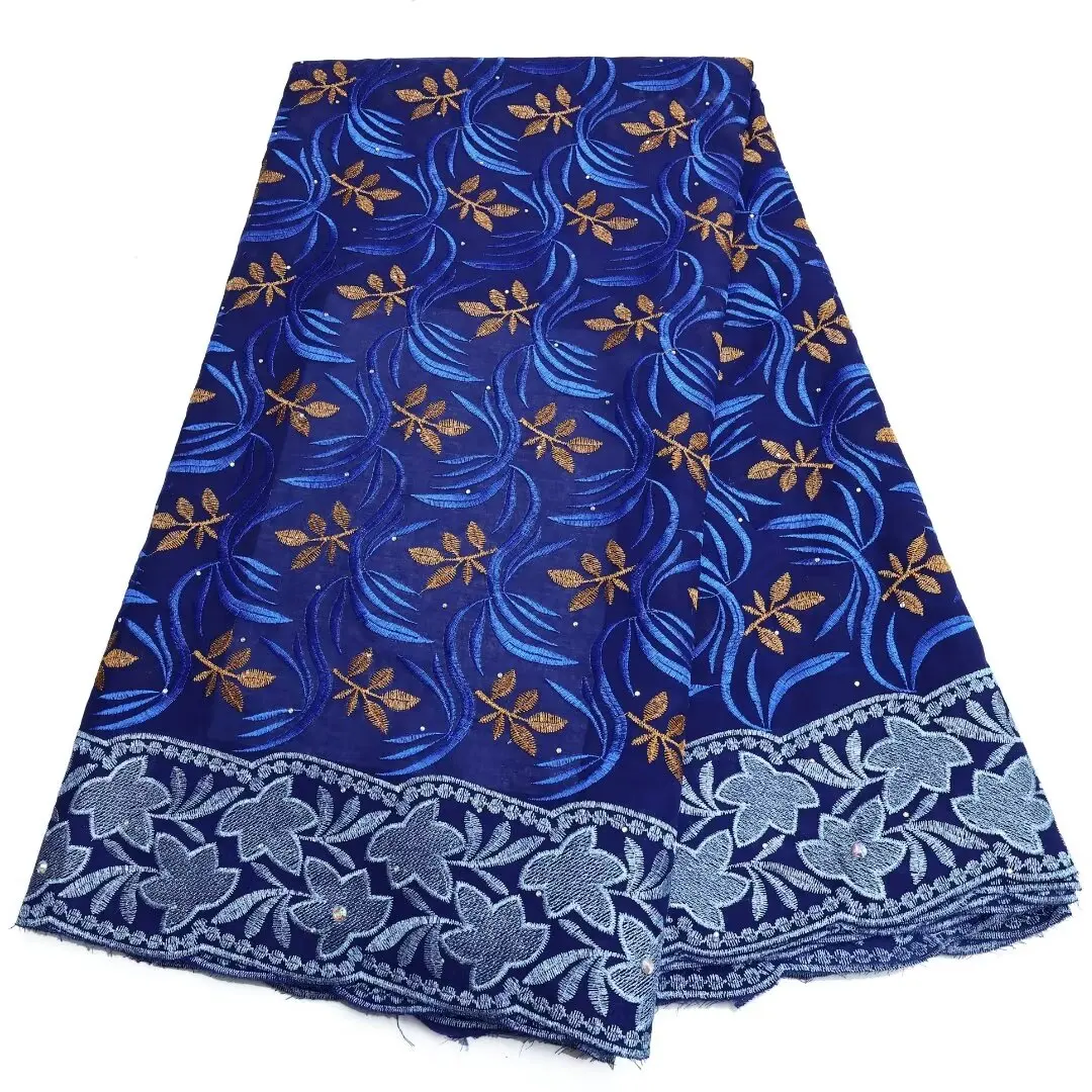 Swiss Voile Lace Fabric for Women Dress, African Cotton, Nigerian Lace with Stones, Blue, 5 Yards
Swiss Voile Lace Fabric for Women Dress, African Cotton, Nigerian Lace with Stones, Blue, 5 Yards