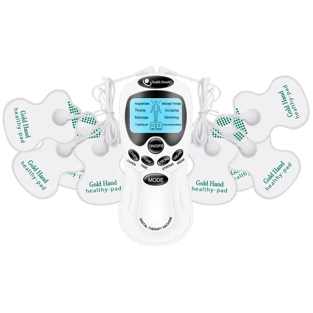 8 Mode EMS Electric Herald Tens Machine Acupuncture Body Massage Digital Therapy Massager Muscle Stimulator Electrostimulator
8 Mode EMS Electric Herald Tens Machine Acupuncture Body Massage Digital Therapy Massager Muscle Stimulator Electrostimulator