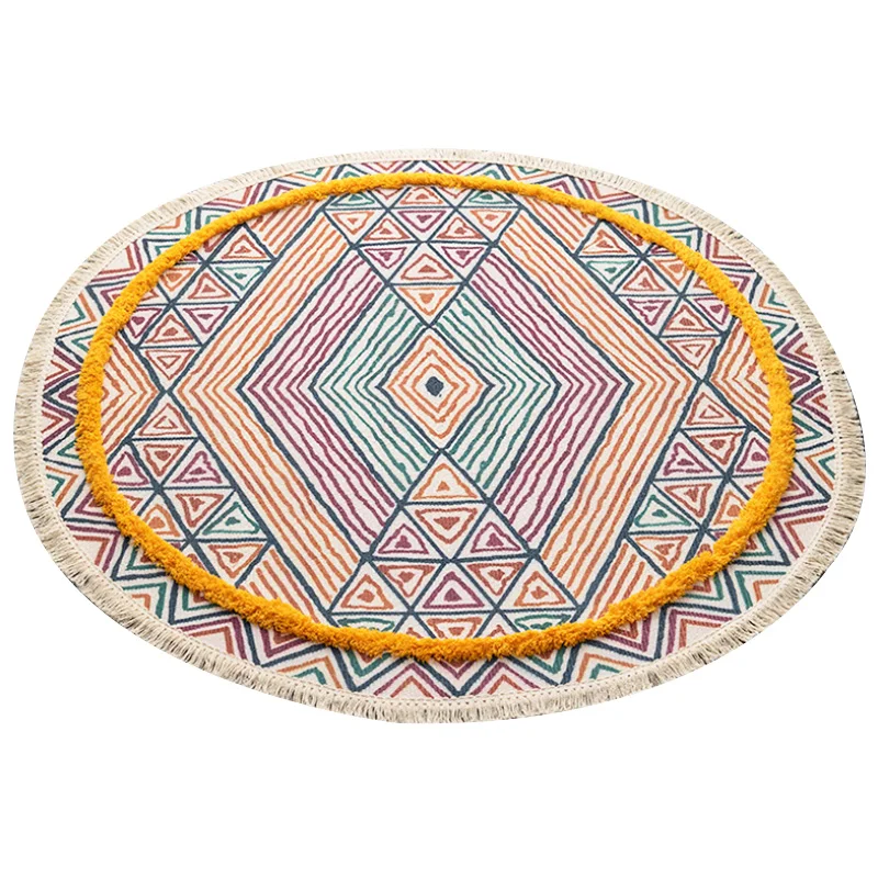 Nordic Round Carpet Hand-Made Jute Tufted Living Room Sofa Bedroom Breathable Non Slip Floor Mat Floor Rug
Nordic Round Carpet Hand-Made Jute Tufted Living Room Sofa Bedroom Breathable Non Slip Floor Mat Floor Rug