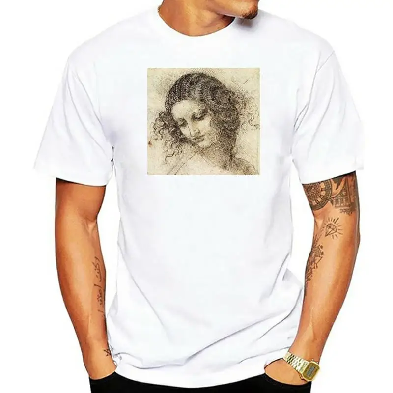Leonardo Da Vinci - Drawing Of Woman - Renaissance Art T Shirt Cotton Shirts Cheap Wholesale 
Leonardo Da Vinci - Drawing Of Woman - Renaissance Art T Shirt Cotton Shirts Cheap Wholesale