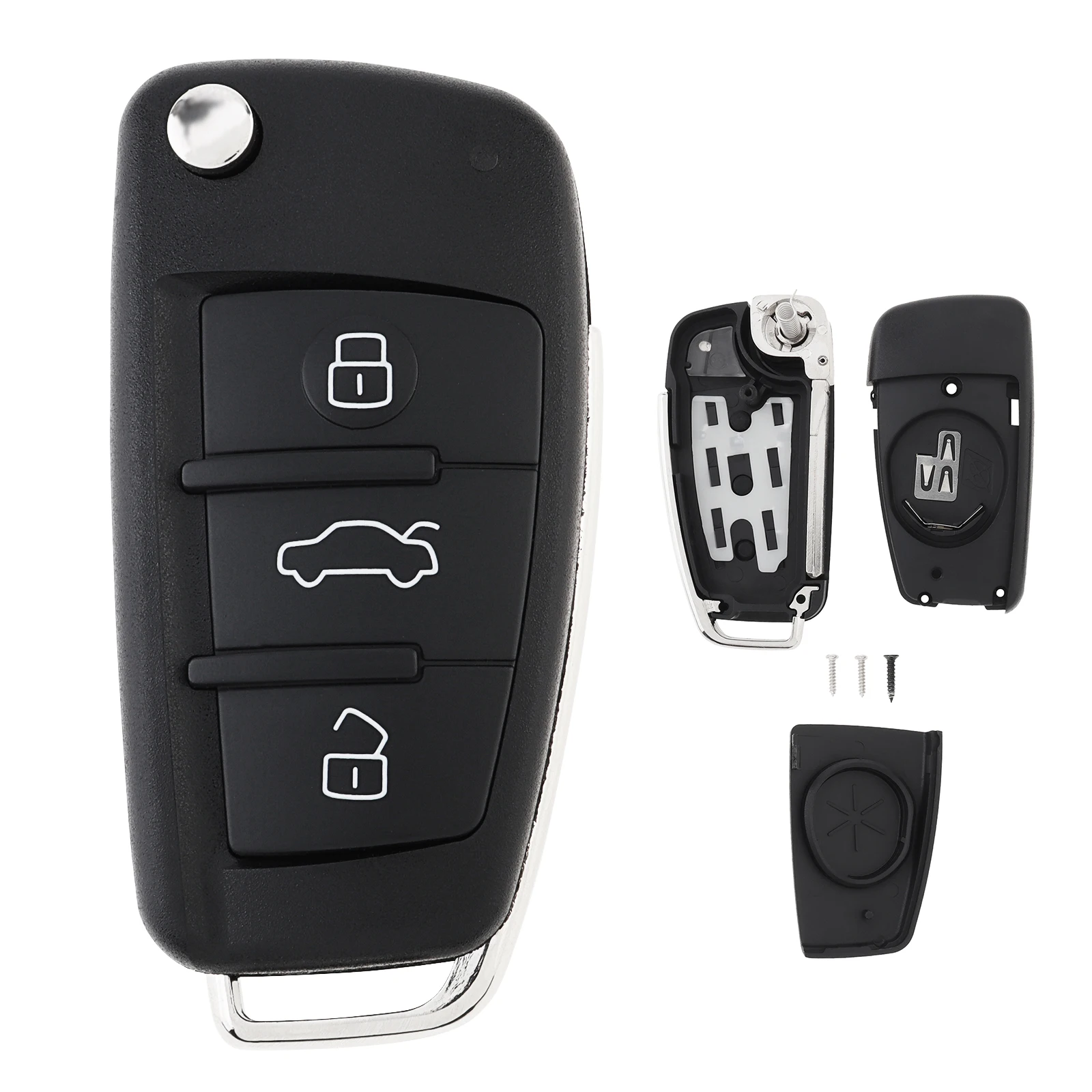 3 Buttons Car Remote Key Fob Case Shell Fit for Audi A3 A4 A6 Q7 S6 Flip Folding Key Shell Fob Cover Case Replacement
3 Buttons Car Remote Key Fob Case Shell Fit for Audi A3 A4 A6 Q7 S6 Flip Folding Key Shell Fob Cover Case Replacement