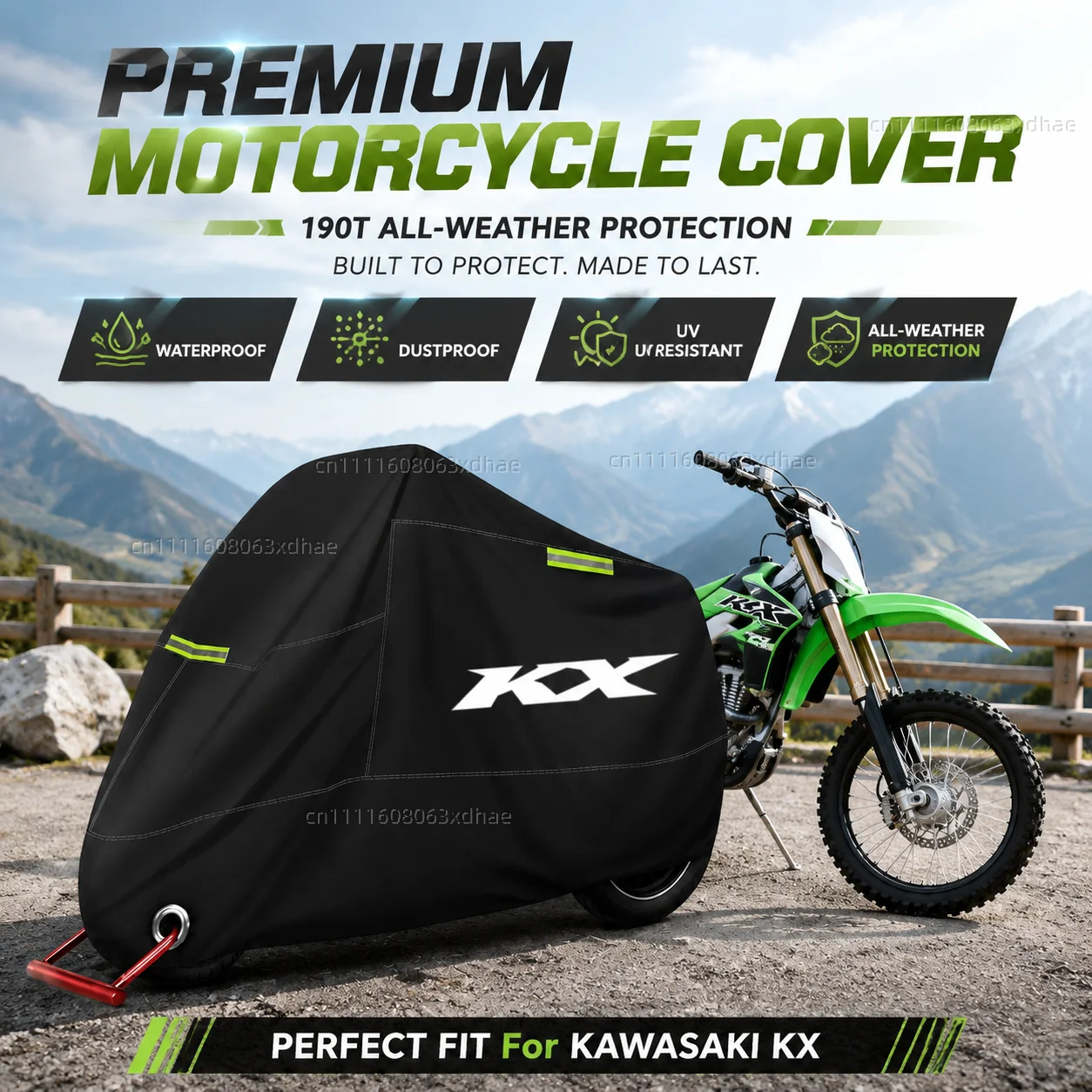 Outdoor Motorcycle Cover Waterproof Full Protection 190T Oxford Cloth For For Kawasaki KX65 KX80 KX85 KX125 KX250 KX250F KX450F
Outdoor Motorcycle Cover Waterproof Full Protection 190T Oxford Cloth For For Kawasaki KX65 KX80 KX85 KX125 KX250 KX250F KX450F