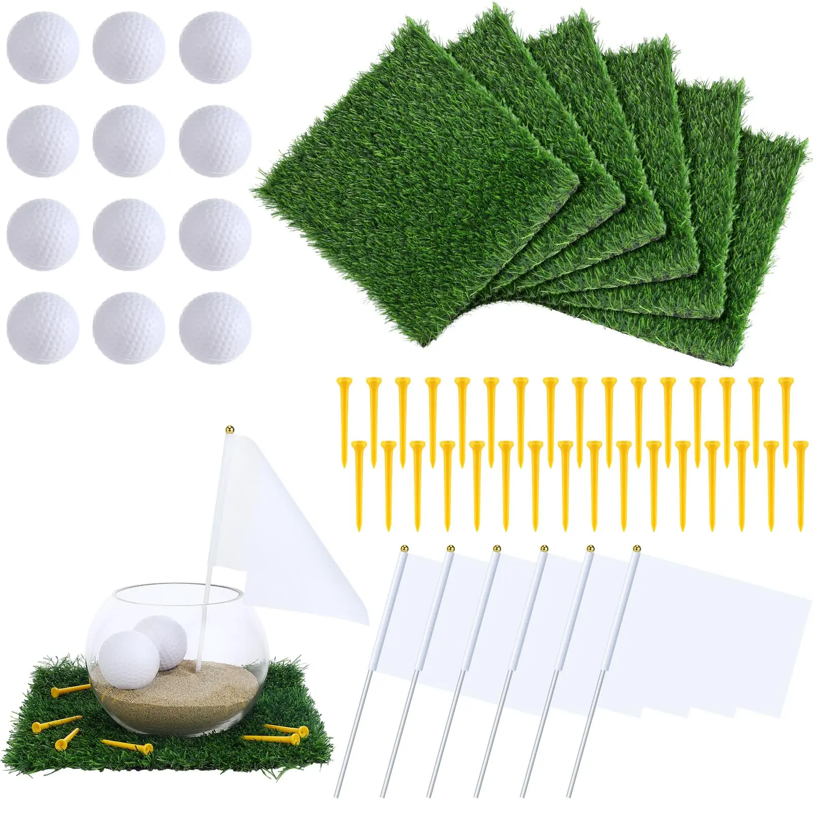 6 SET Mini Golf Party Decorations 6 Artificial Grass Mats 12 Mini Golf 32 Tees 6 Banner Golf Birthday Table Centerpieces
6 SET Mini Golf Party Decorations 6 Artificial Grass Mats 12 Mini Golf 32 Tees 6 Banner Golf Birthday Table Centerpieces