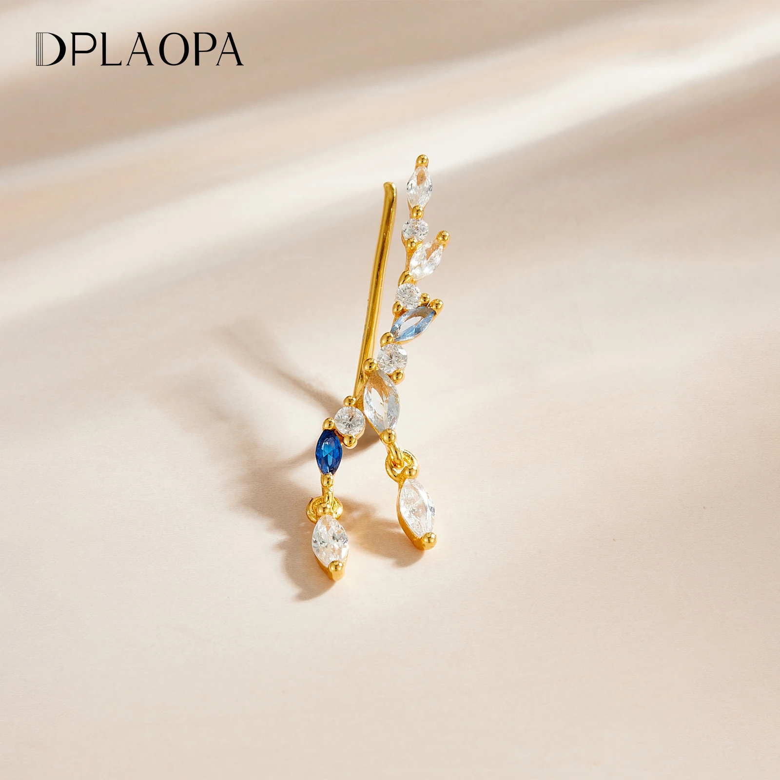 DPLAOPA 925 Sterling Silver Marquise CZ Blue Zircon Ear Climber Stud Earrings 2026 Fashion Luxury Anniversary Jewelry for Women
DPLAOPA 925 Sterling Silver Marquise CZ Blue Zircon Ear Climber Stud Earrings 2026 Fashion Luxury Anniversary Jewelry for Women