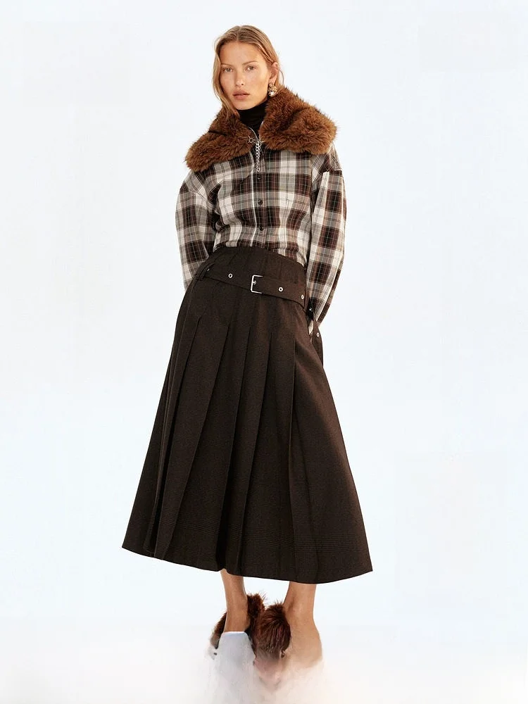 Женская клетчатая рубашка с отложным воротником, приталенного кроя, с длинным рукавом, повседневная, модная, H&M, из смеси полиэстера, вискозы и спандекса
Женская клетчатая рубашка с отложным воротником, приталенного кроя, с длинным рукавом, повседневная, модная, H&M, из смеси полиэстера, вискозы и спандекса