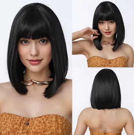 Christmas cosplay wig style women wig straight bangs short hair bobo synthetic Halloween lolita female blonde wig white wig
Christmas cosplay wig style women wig straight bangs short hair bobo synthetic Halloween lolita female blonde wig white wig