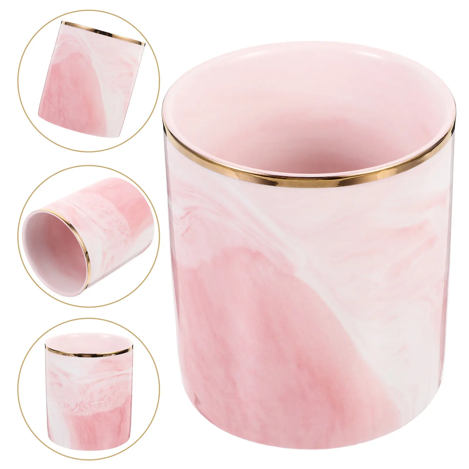 Мраморный органайзер для ручек и карандашей, настольный стакан большой вместимости для кистей для макияжа, ручек, карандашей, линеек, ножниц, для офиса, дома, школы
Мраморный органайзер для ручек и карандашей, настольный стакан большой вместимости для кистей для макияжа, ручек, карандашей, линеек, ножниц, для офиса, дома, школы