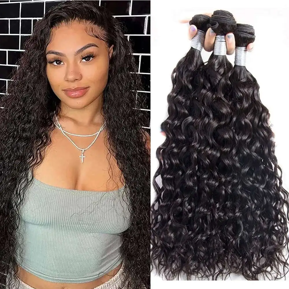 Water Wave Bundles Brazilian 100% Human Hair Bundles Remy Hair Wet and Wavy Curly Hair Extensions 3/4 Bundles Ocean Wave Bundles
Water Wave Bundles Brazilian 100% Human Hair Bundles Remy Hair Wet and Wavy Curly Hair Extensions 3/4 Bundles Ocean Wave Bundles