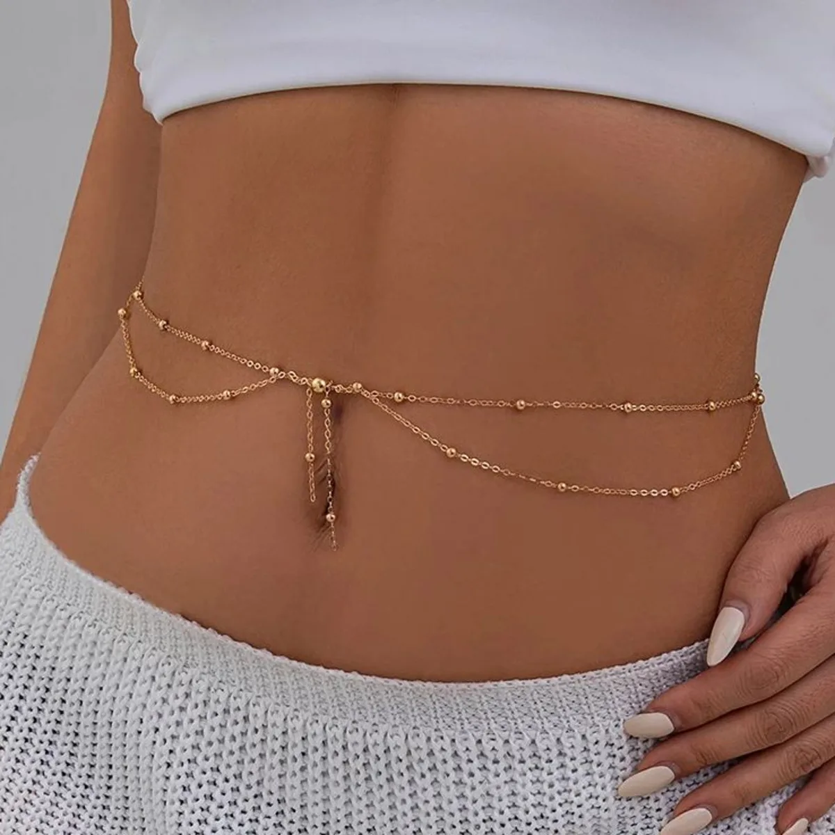 Salircon Sexy Gold Color Body Waist Chain Jewelry Women Vintage Belly Belt Chain Bohemia Summer Beach Vacation Waist Jewelry
Salircon Sexy Gold Color Body Waist Chain Jewelry Women Vintage Belly Belt Chain Bohemia Summer Beach Vacation Waist Jewelry