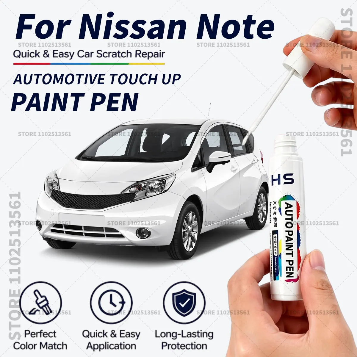 For Nissan Note Touch Up Paint Pen Quick Repair Car Scratch Chip Paint Brush Black Electric Blue Garnet Red Aspen White ORANGE
For Nissan Note Touch Up Paint Pen Quick Repair Car Scratch Chip Paint Brush Black Electric Blue Garnet Red Aspen White ORANGE
