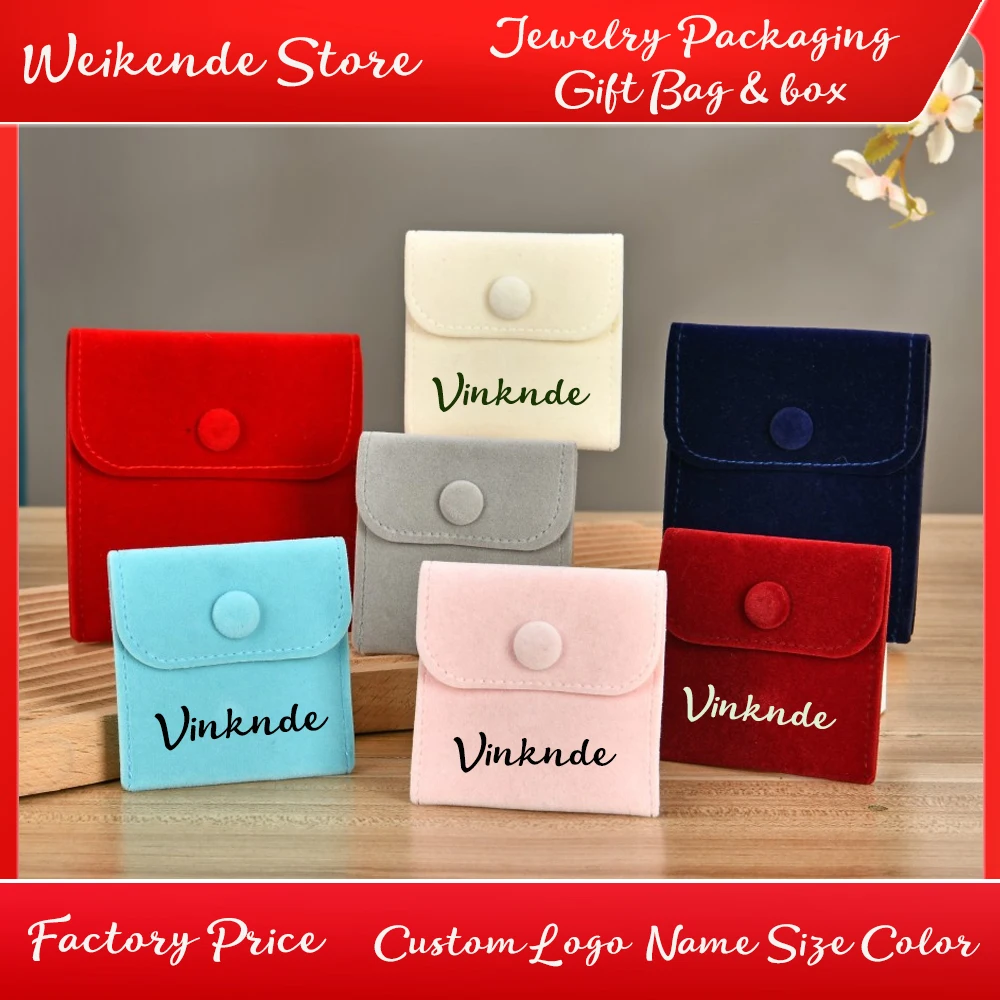 50Pack Velvet Button Bag Jewelry Pouch Bracelet Necklace Earrings Rings Storage Sack Customized Logo Wedding Favors For Guests
50Pack Velvet Button Bag Jewelry Pouch Bracelet Necklace Earrings Rings Storage Sack Customized Logo Wedding Favors For Guests