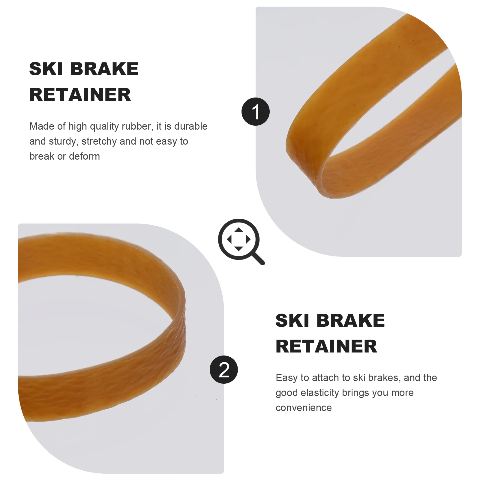 1 set Rubber Bands for Ski Brakes 160mm Circumference 10mm Wide Durable Elastic Outdoor Sports Daily Use Ski Supplies
1 set Rubber Bands for Ski Brakes 160mm Circumference 10mm Wide Durable Elastic Outdoor Sports Daily Use Ski Supplies