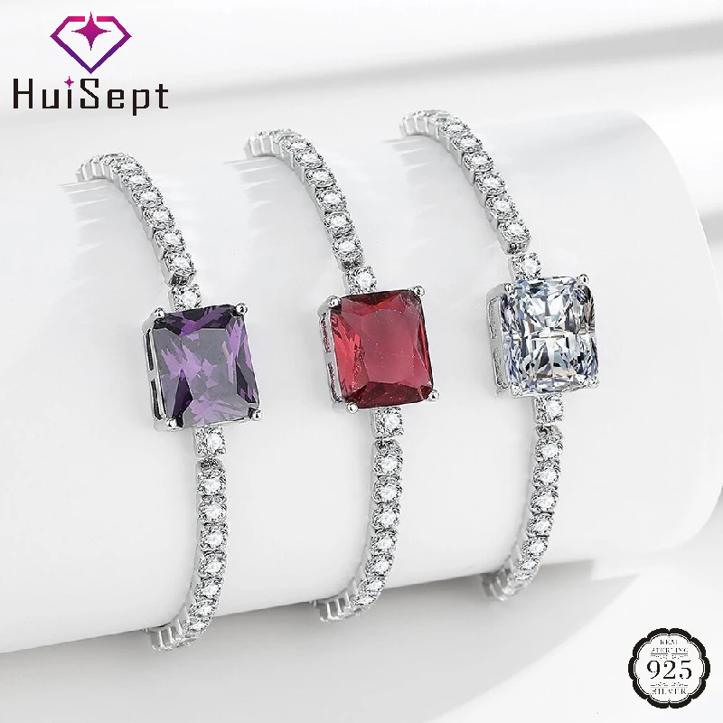 HuiSept Fashion Zircon Bracelet 925 Silver Jewelry Accessories for Women Wedding Engagement Bridal Promise Party Gift Wholesale
HuiSept Fashion Zircon Bracelet 925 Silver Jewelry Accessories for Women Wedding Engagement Bridal Promise Party Gift Wholesale