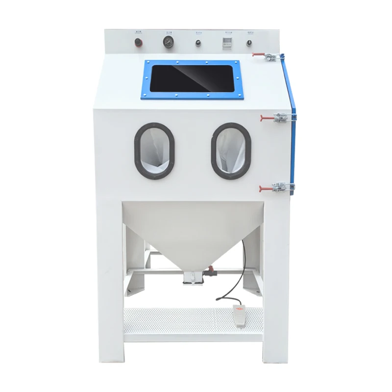 Small manual 9060 high pressure sandblasting machine mold rust removal and polishing refurbishment sand blasting machine
Small manual 9060 high pressure sandblasting machine mold rust removal and polishing refurbishment sand blasting machine