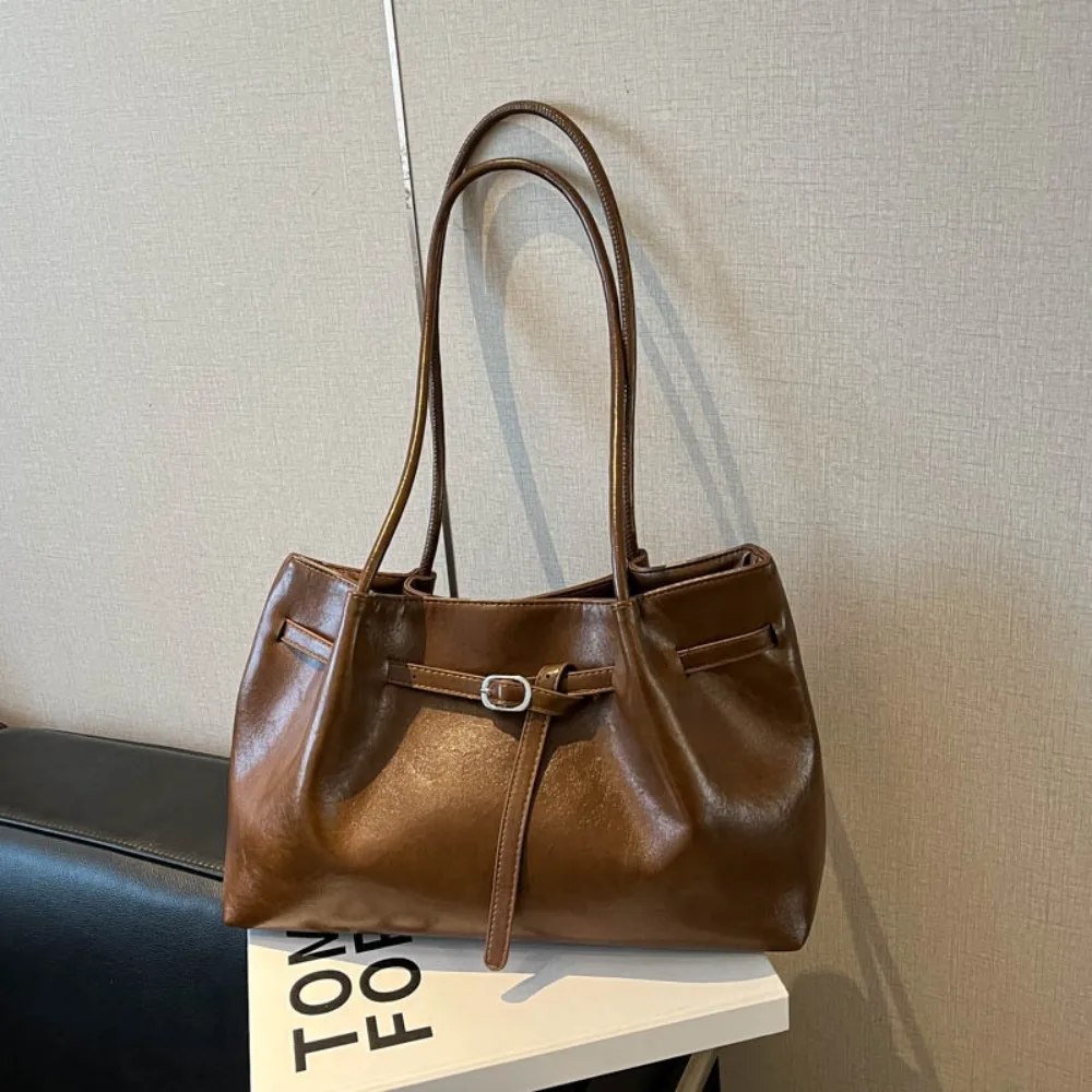 Suede/PU Leather Shoulder Bag Retro Elegant Handbag Large Capacity Solid Color Commuting Tote Bag School/Travel/Work Suede/PU Leather Shoulder Bag Retro Elegant Handbag Large Capacity Solid Color Commuting Tote Bag School/Travel/Work