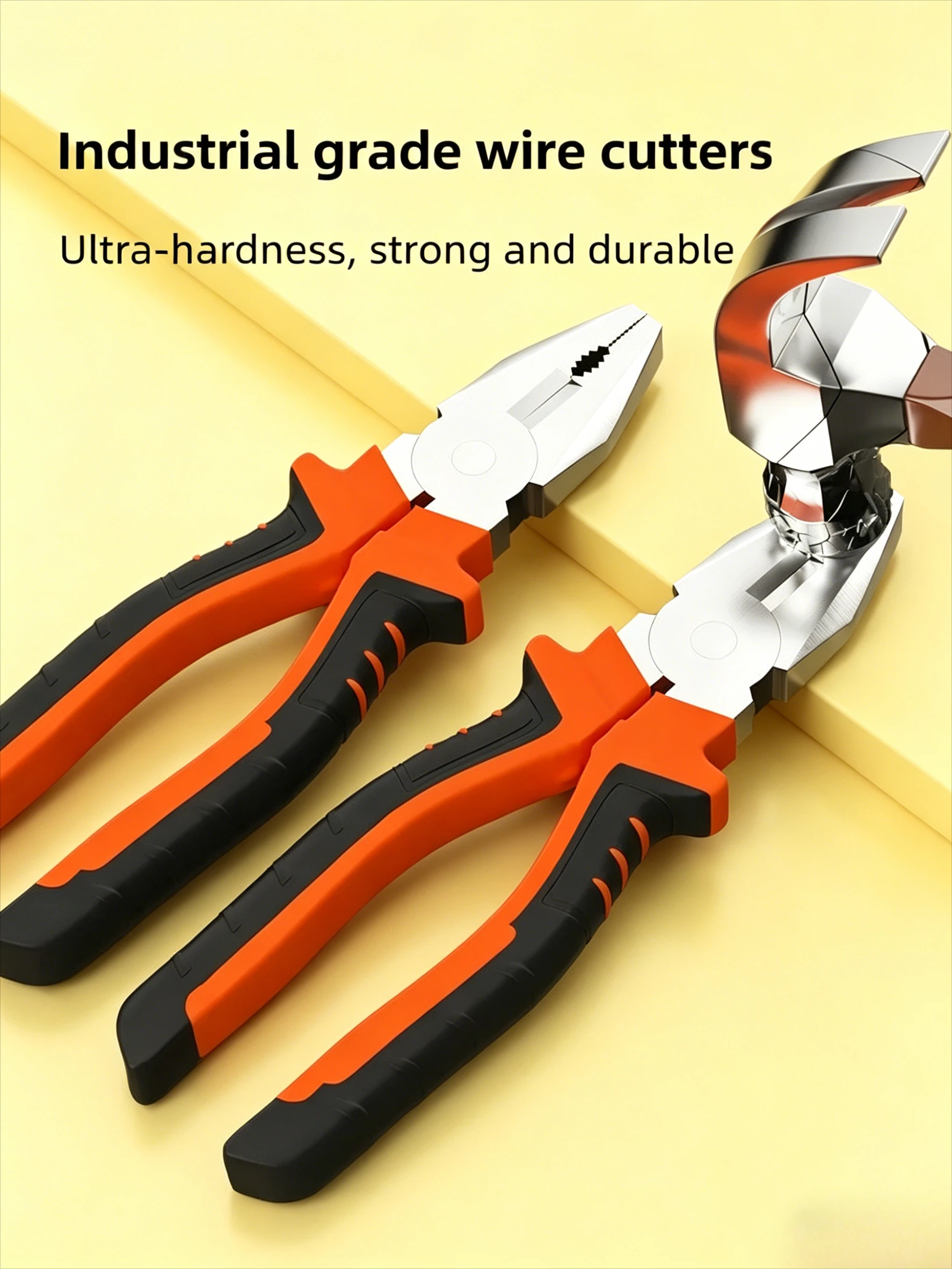 Hot-selling Electrician Pliers, Large Opening Sharp Multifunctional Tool for Cutting and Gripping Metal Wires, Industrial Tool
Hot-selling Electrician Pliers, Large Opening Sharp Multifunctional Tool for Cutting and Gripping Metal Wires, Industrial Tool