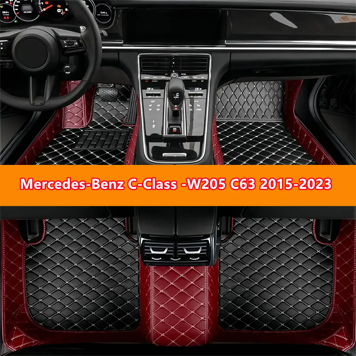 Автомобильные коврики для Mercedes-Benz C-Class -W205 C63 2015-2023, кожаные коврики для автомобилей, аксессуары для ковров
Автомобильные коврики для Mercedes-Benz C-Class -W205 C63 2015-2023, кожаные коврики для автомобилей, аксессуары для ковров