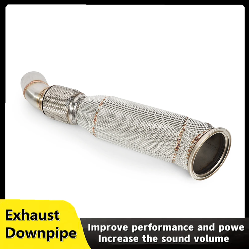 For BMW M340 B58 G20 3.0T 2019-2023 Stainless steel exhaust downpipe high flow and high performance exhaust pipe muffler 
For BMW M340 B58 G20 3.0T 2019-2023 Stainless steel exhaust downpipe high flow and high performance exhaust pipe muffler