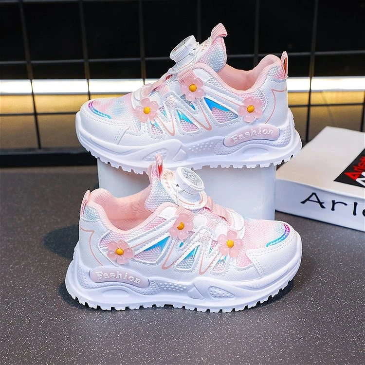 Осенняя спортивная обувь с цветочным принтом для девочек, новые милые модные детские кроссовки из мягкой сетки с нескользящим дизайном, школьная детская повседневная обувь для бега
Осенняя спортивная обувь с цветочным принтом для девочек, новые милые модные детские кроссовки из мягкой сетки с нескользящим дизайном, школьная детская повседневная обувь для бега